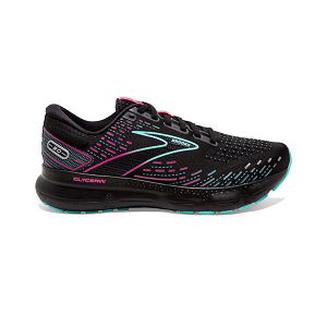 Brooks Glycerin 20 Road Running Shoes - Womens, Black/Pink/Green | IE-VDG061835